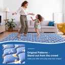 Odorless Premium Foam Baby Play Mat 36" x 36", Soft Microfiber Fabric Crawling Mat for Floor- Comfortable and Hypoallergenic, Non-Slip Cushioned Floor Playpen mat for Infants,Babies,Toddlers