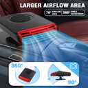 Car Heater - Portable Car Heater, 12V Car Heater That Plugs Into Cigarette Lighter