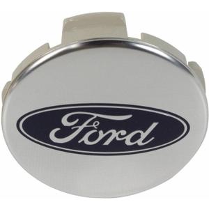 Ford 2015-2025 OEM Genuine 2.5in Diameter Chrome Center Cap with Blue Oval Ford Logo FL3Z-1130-K