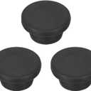 MECCANIXITY 3pcs T-Shaped Silicone Plugs 20mm 3/4 Inch Dia Snap in Plug Hole Seal Cover Round Rubber Stopper for Kitchen Rubber Bulkheads Waterproof Sealing Plugs Black