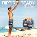 Kanu Surf Mens Barracuda Swim Trunks (Regular & Extended Sizes) (2X, Mileage Black)