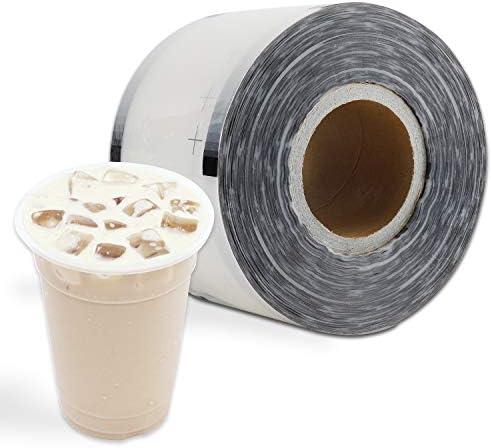 HYDDNice Cup Sealer Film 3300 Pcs Clear PP Material Tea Sealing Film for 90-105mm Diameter Cups