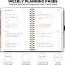 AHGXG Academic Planner 2026-2027, July 2026 - June 2027, Weekly and Monthly, 8.5" x 11", Hardcover, Spiral-Bound, Calendar, Agenda for Women, Student, School, 12-Month Tabs (Colourful Tree)
