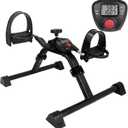 Vaunn Under Desk Bike Pedal Exerciser Ergometer with LCD Display – Mini Pedal Exerciser for Arm & Leg Workout, Folding Desk Cycle for Home Office, Physical Therapy & Low Impact Cardio