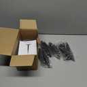 LEONLITE 12-Pack 2CCT Solar Landscape Pathway Lights Outdoor, 50/100% Dimmable, Auto Dusk to Dawn, Solar Powered Lights for Garden, Sidewalk, 2700K Soft White /4000K Cool White, IP65, 120lm, Black