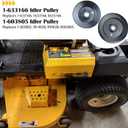 1-633166 Pulley-Idler Exmark with 1-603805 Pulley-Idler Exmark Replaces 1633166, 633166, 1 603805, 603805, 99-4638 for Exmark Lazer Z 60 inch Z255, Z257, Z500, Z555, Z557 Mowers