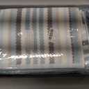 VOOVA & MOVAS Aqua Striped Towels Set, Quick Dry, Thick & Absorbent, Soft, 6 PCS Bathroom Towels