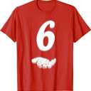 Funny Six Seven Meme 6 7 Halloween Costume Matching 6 T-Shirt