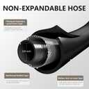 Garden Hose 5/8" x 75ft - Brass connector Rubber Heavy Duty Water Hose 600 PSI Burst Pressure, Durable Flexible Hose for Yard, Car Wash, Pets Black