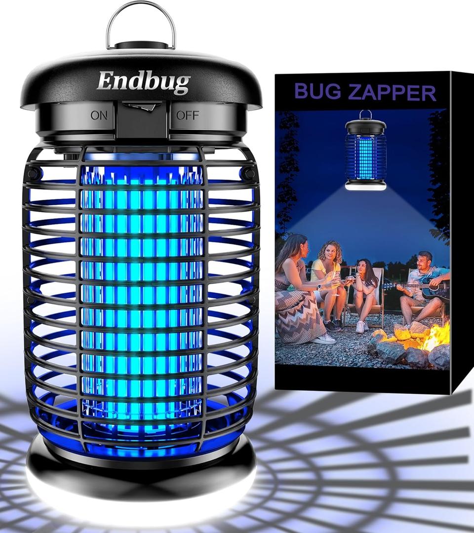 Exterminador de insectos, exterminador de insectos para exteriores e interiores con luz LED, exterminador elctrico de mosquitos, matamoscas impermeable, matamoscas para exteriores, patio,