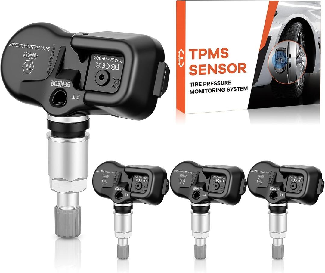 Pre-Programmed TPMS Senors 315MHz & 433MHz Tire Pressure Monitoring System Fit for Toyota & Lexus All Models, Subaru BRZ 4PCS, for 4Runner Camry Corolla RAV4 Tacoma Tundra RX350 ES350 IS350 NX250
