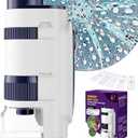 Handheld Portable Pocket Microscope for Kids - BEBANG Mini Lab Kids Microscope with 5 Prepared Slides LED Portable Microbiological Observation Miniscope Tool for Science Exploration