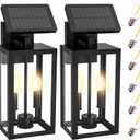 16" Dusk to Dawn Outdoor Wall Lights Fixtures With Sensor, 2-Light Exterior Solar Wall Lights Outdoor with Hard-wired, IP65 Waterproof Wall Lights Outdoor, Doorway, House Front Door, Patio, Garage