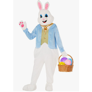 Morph Easter Bunny Costume Adult Deluxe Rabbit Mascot Outfit for Men - Perfect for Easter Costumes and Events Large