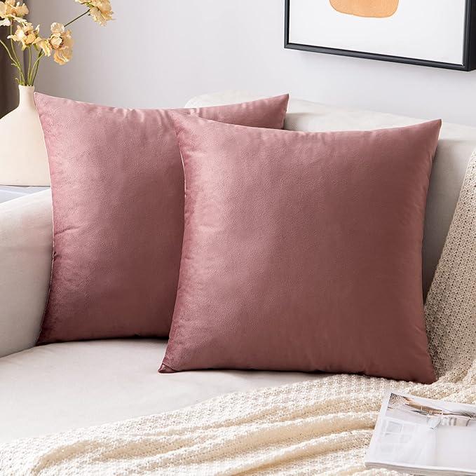Velvet Cushion Covers Jam Decorative Throw Pillow Case 18x18 Inch 45x45 cm Pillow Covers for Livingroom Sofa Bedroom Pack of 2