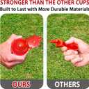 (6 Pack) Upgraded Large Detachable Automatic Chicken Waterer Cups,Reinforced Professional Poultry Waterer for Chickens,Ducks,Turkeys,Goose,with Drill Bits. (Red)