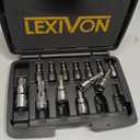 LEXIVON Tamper Proof Torx Bit Socket Set, Premium S2 Alloy Steel | 13-Piece Security Star T8 - T60 Set | Enhanced Storage Case (LX-146)