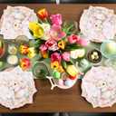 48Pcs Happy Easter Napkins Paper with Pink Gingham Cute Bunny and Eggs, Easter Party Supplies Disposable Bunny Luncheon Napkins for Spring Holiday Birthday Party Baby Shower Dinner Kitchen Bathroom