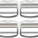 4 Pack Metal Ladder Lock Buckle | Tri-Glide Slider Buckle Adjustable, Strap Buckle Zinc Alloy for Backpack