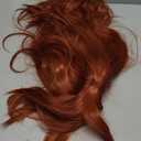 morvally 23" Long Wig Big Wavy Heat Resistant Synthetic Straight Hair with Bangs for Cosplay Costume Halloween Party (Auburn)