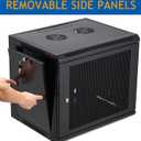 9U Wall Mount Server Cabinet Network Rack Vented Enclosure Locking Door