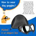 NVTED Dog Goggles Big Area Dog Sunglasses, Large Breed Windproof Snowproof Eye Protection Pet Glasses for Outdoor Driving Cycling (Large)