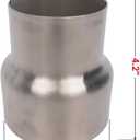 Universal Stainless ID 3 inch to OD 4 inch Exhaust Adapter Reducer