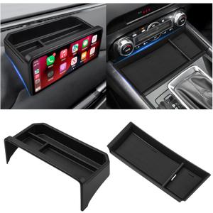 Autorder Center Console Front Organizer & Dashboard Organizer for 2022-2025 2026 Mazda CX5 Accessories,CX-5 Interior Accessories for Storing Sunglasses, Coins and Small Items, ABS Material - 2PCS