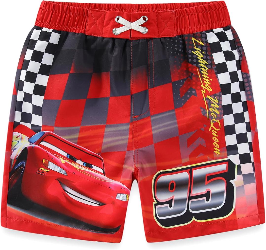 Disney Mickey Mouse Toy Story Cars Boys UPF 50+ Swim Trunks Shorts Bathing Suit for Toddler and Big Kids (6)