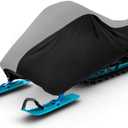 Snowmobile Cover, Universal Waterproof Snowmobile Storage Cover for Polaris, Yamaha, Arctic Cat, Skidoo Fits Snowmobiles 115" L x 51" W x 48" H