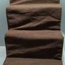 Dog Stairs for Bed, Extra Wide 4-Step Dog Steps for High Bed, High-Density Foam Pet Stairs with Non-Slip Removable Washable Cover for Small Pets, 18" H, Brown