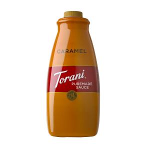 Torani Puremade Sauce, Caramel Flavor, Gluten Free, 64 Fl. Oz. 1.89 L (EXP 09/22/26)