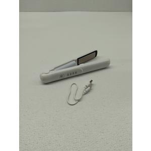 Cordless Hair Straightener and Curler 2 in 1, Pure Titanium Portable Mini Flat Iron, Dual Voltage,Heats Up in Seconds,4 Adjustable Temp,Travel Size Preferred Gifts (White)