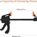 4 Inch Bar Clamps for Woodworking, 5 Pcs Trigger Quick Grip Clamps, One Handed Ratchet Wood Working Clamp, Mini Small Bar Woodworking Clamps for Wood Gluing Crafts (4Inch)