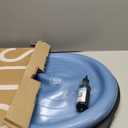 Bosu Balance Ball Exercise Trainer, Home Gym Equipment w/ Guided Workouts & Pump, 26", Blue - Inflatable Fitness Platform for Strength Training, Standing, Balancing, and Core Workout (Light Blue/Black)