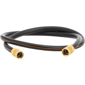 Giraffe Hybrid Leader Hose 5/8" x 6ft Custom Length, No Kink, Flexible, Leakproof Water Hose with Female to Female Fittings, 600 Burst PSI (Black and Orange)