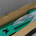 4x4 Fence Post Anchor Ground Spike - Metal Post Stake 24inch, Powder Coated Post Base for Mailbox, Pergola, Gazebo, Deck Railing, Bird Feeder (Inner Diameter 3.6 x3.6 Inch) (Butterfly