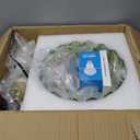 Glass Floor Lamp for Living Room,Bedroom,Gold Dimmable Standing Lamp with Remote,Mid Century Modern Brass Tall Lamp Boho Vintage Retro Floor Lamps Arc Green Flower Floor Light Lamp Bohemian