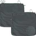 Water Repellent Patio Seat Cushion Covers, Outdoor Seat Cushion Covers-Only Covers (20"x20"x2" 2 Pack Grey)