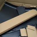 Quarter Fenders for Semi Trucks & Trailers - Plastic 24" x 24", Includes Tube Bracket and Mounting Hardware, Right & Left Fender Kit, Fits Kenworth, Freightliner, Peterbilt