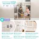 Regalo 36" Extra Tall and Wide Baby Gate, Bottom of Stairs & Doorways