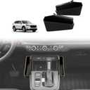 Muslogy Console Organizer Compatible with 2023-2025 2026 Honda CR-V Accessories CRV Center Console Shifter Storage Box ABS Side Organizer Left & Right Set with Anti-Slip Mats & Stronger Tape