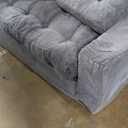 MAXYOYO Convertible Sofa Bed, Pull Out Loveseat Sleeper Sofa, 2 in 1 Folding Couch Bed, Fold Out Floor Couch with Pillows for Living Room Bedroom Lounge, Dark Grey (Large)
