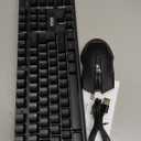 RedThunder K10 Wireless Gaming Keyboard and Mouse Combo, LED Backlit Rechargeable 3800mAh Battery, Mechanical Feel Antighosting Keyboard + 7D 3200DPI Mice for PC Gamer (Black)