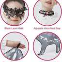 2 x Girl's Butterfly Wings and Mask Set - Colorful Pink - Purple Look, Great for Halloween, Birthday Party Dress - up and Cosplay (Pink and Purple)