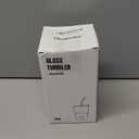 13oz/400ml Glass Water Tumbler with Straw and Lid Sealed Carry On Thick Wall Iced Coffee Cup Glass Cup for Water, Iced Tea Fruit Juice Etc (Aurora White