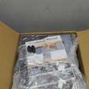 Shoe Storage, 12 Pack Shoe Organizer for Closet, Shoe Boxes Clear Plastic Stackable Shoe Containers with Lids for Size 10, Black (Large)