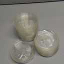 TOSSWARE NATURAL Flat Sip Lid Set of 50 - Plant Based 98mm Lids for Cold Cups - Plastic Alternative Clear Lids - Only Compatible with TOSSWARE NATURAL 98mm Cups