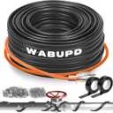 3FT-200FT Heat Tape for Water Pipes, -40F Deicing Pipe Heat Cable,Electric Heating Cable Pipe,Frezze Protection for Heat Trace Cable for Metal, Plastic Home Pipes,Gutter,120V 5W/ft100FT