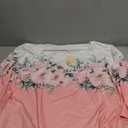 IN'VOLAND Plus Size Tops for Women 3/4 Sleeve Shirts Tunic Tops to Wear with Leggings Loose Fit Summer Fall Clothes, 3X, Pink Floral